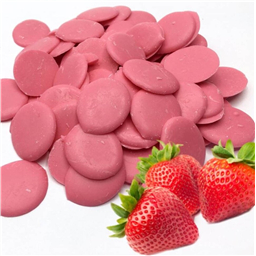 Цветная Розовая глазурь со вкусом клубники со сливками, 250 г