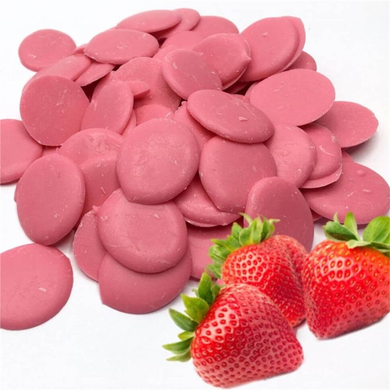 Цветная Розовая глазурь со вкусом клубники со сливками, 250 г