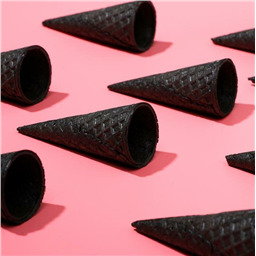 Вафельный рожок,11 си, цвет черный