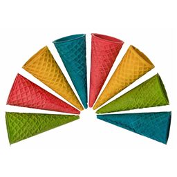 Вафельный рожок,11 см, цвет розовый