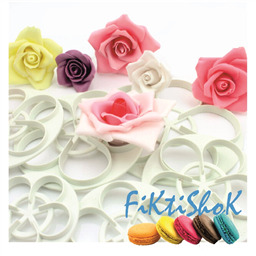 Вырубки Розы, набор 6 шт